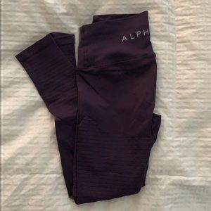 SOLD - Alphalete revival leggings- purple noir